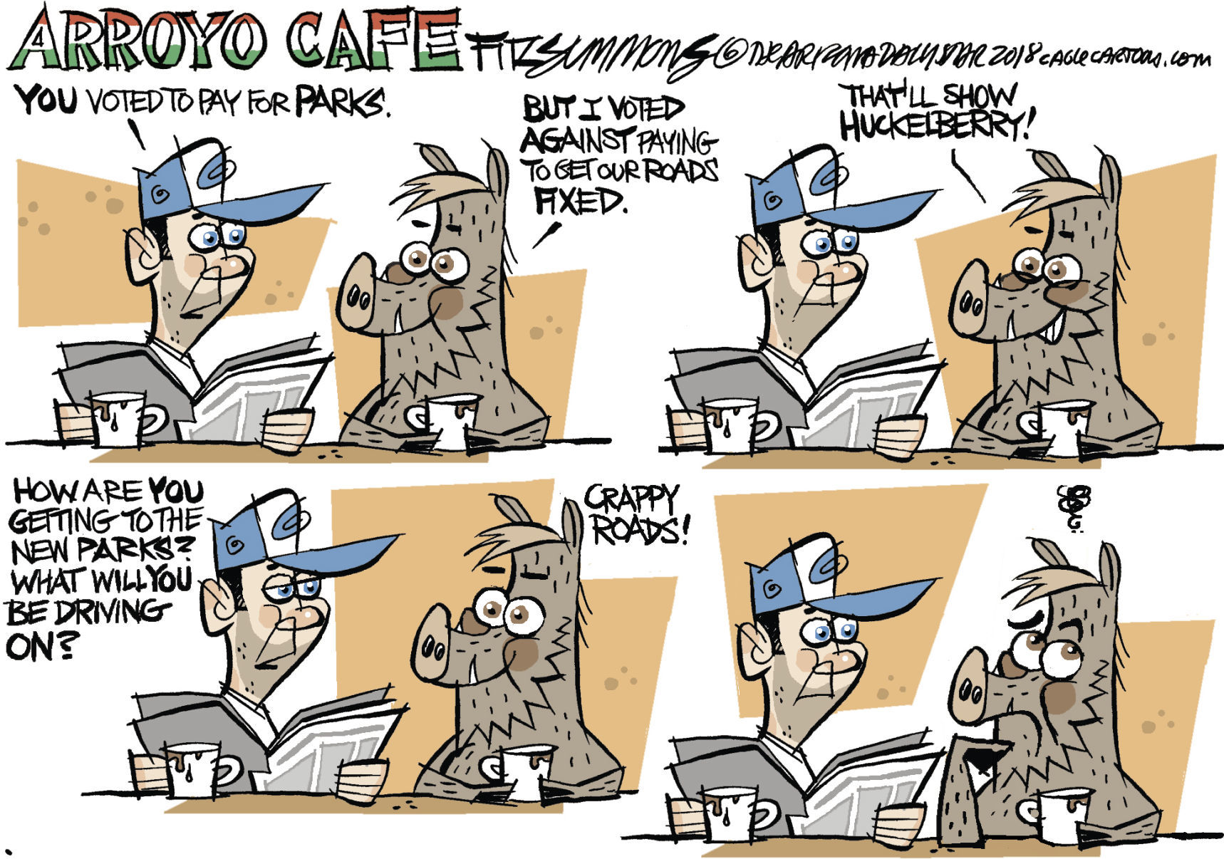 Daily Fitz Cartoon: Pima County Vote 2018